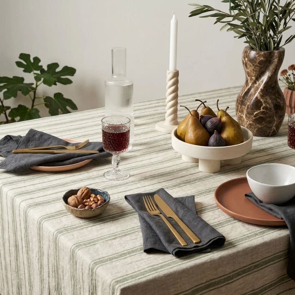 Table Linen (Cotton-Linen / Flax Blend)